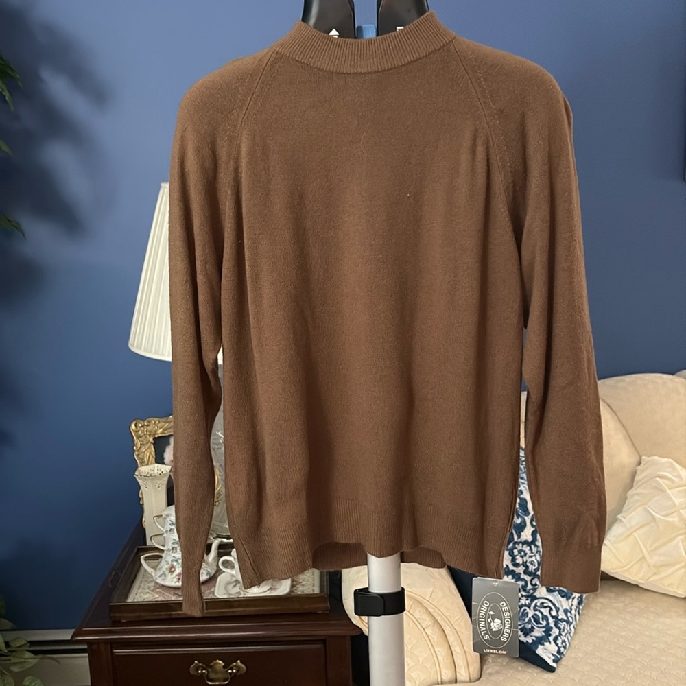Vintage Sable Brown Long Sleeve Sweater